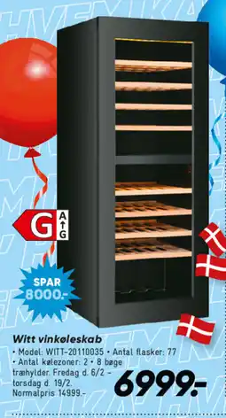 Bilka Witt vinkøleskab tilbud