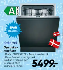 Bilka Sistema Opvaske- maskine tilbud