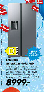 Bilka SAMSUNG Amerikanerkøleskab tilbud