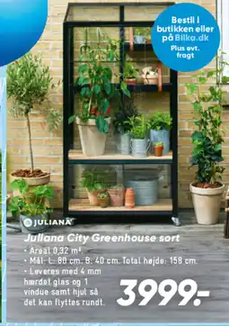 Bilka Juliana City Greenhouse sort tilbud