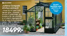 Bilka Juliana Compakt drivhus antracit tilbud