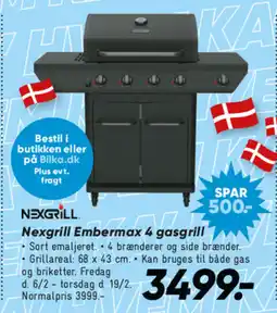Bilka Nexgrill Embermax 4 gasgrill tilbud
