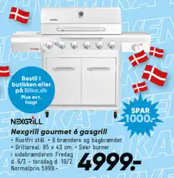 Bilka Nexgrill gourmet 6 gasgrill tilbud