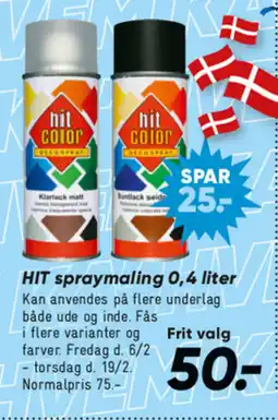 Bilka HIT spraymaling tilbud