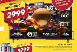 Punkt1 LG 55" 4K Led TV 55UA/4006LB tilbud