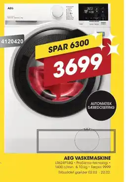Punkt1 AEG Vaskemaskine LR624P14Q tilbud