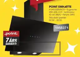 Punkt1 POINT Emhætte POHO3080INCB tilbud