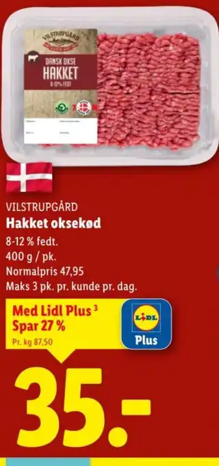 VILSTRUPGÅRD Hakket oksekød