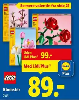 Lidl LEGO Blomster tilbud