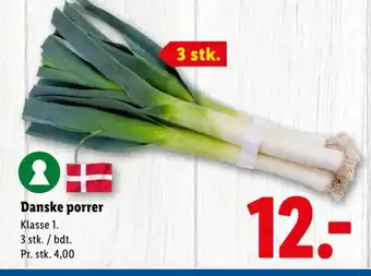 Lidl Danske porrer tilbud