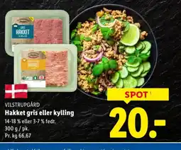 Lidl VILSTRUPGÅRD Hakket gris eller kylling tilbud