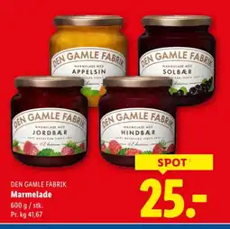 Lidl DEN GAMLE FABRIK Marmelade tilbud