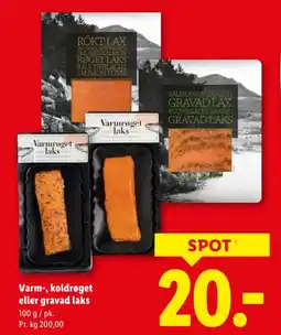 Lidl Varm-, koldrøget eller gravad laks tilbud