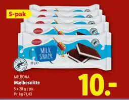 Lidl MILBONA Mælkesnitte tilbud