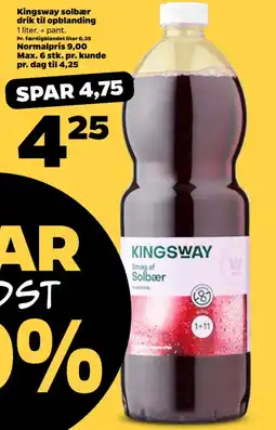 Netto KINGSWAY Solbær drik til opblanding tilbud