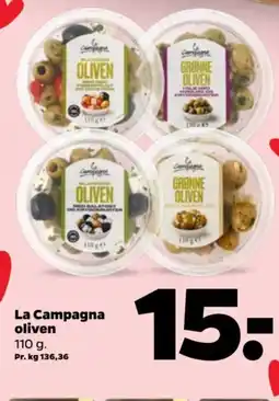 Netto LA CAMPAGNA Oliven tilbud