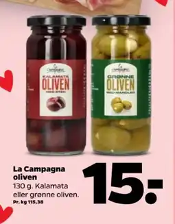 Netto LA CAMPAGNA Oliven tilbud