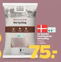 Netto DE DANSKE Familiegårde hel kylling tilbud