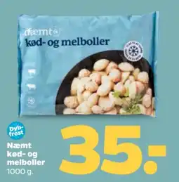 Netto Naemt kød- og melboller tilbud