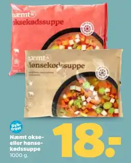 Netto Næmt okse- eller hønse- kødssuppe tilbud