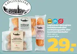 Netto LØGISMOSE Økologiske hvedekerneboller, surdejsbaguette eller hvedesurdejsboller tilbud