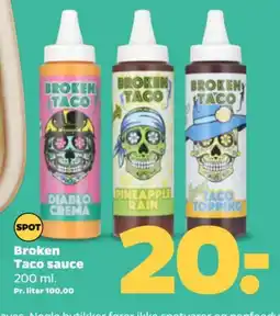 Netto BROKEN TACO Sauce tilbud
