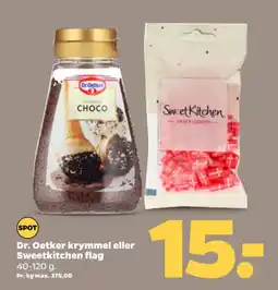 Netto DR. OETKER Krymmel eller sweetkitchen flag tilbud