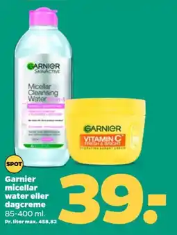 Netto GARNIER Micellar water eller dagcreme tilbud