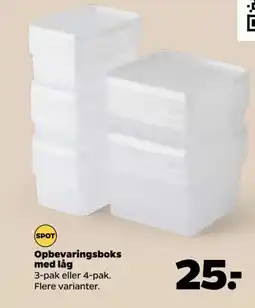 Netto Opbevaringsboks med låg tilbud