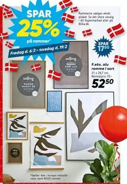 Bilka Spar 25% på rammer tilbud