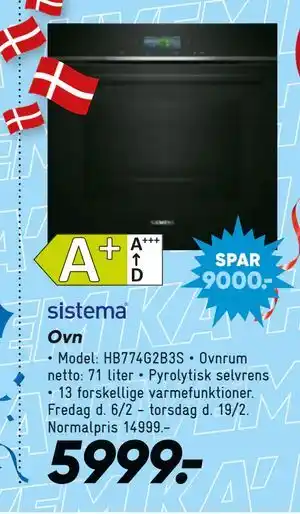 Bilka Ovn tilbud