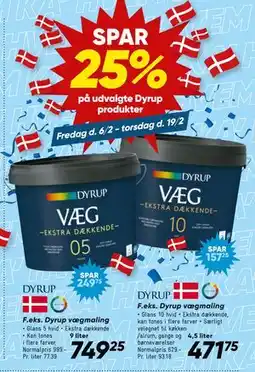 Bilka Spar 25% på udvalgte Dyrup produkter tilbud