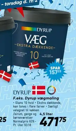 Bilka Dyrup vægmaling tilbud