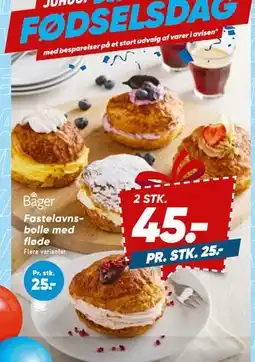 Bilka Fastelavnsbolle med fløde tilbud