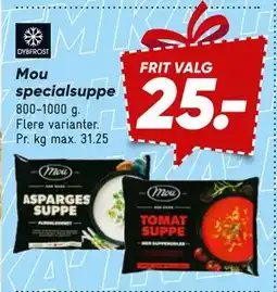 Bilka Mou specialsuppe tilbud