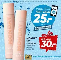 Bilka MONDAY tørshampoo tilbud