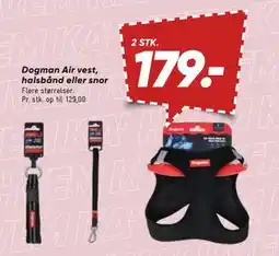Bilka Dogman Air vest, halsbånd eller snor tilbud