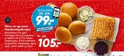 Bilka Menu to-go med flæskestegsburger tilbud