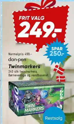 Bilka Twinmarkers tilbud