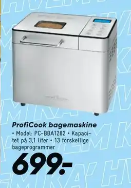 Bilka ProfiCook bagemaskine tilbud