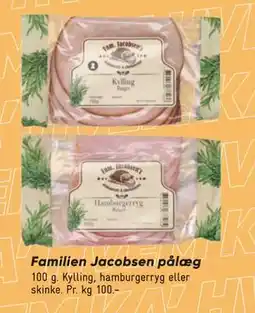 Bilka Familien Jacobsen pålæg tilbud