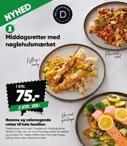 Bilka Middagsretter med nøglehulsmærket tilbud