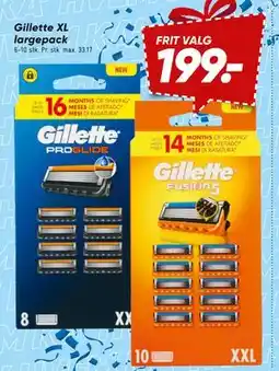 Bilka Gillette XL largepack tilbud
