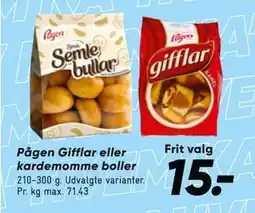Bilka Pågen Gifflar eller kardemomme boller tilbud
