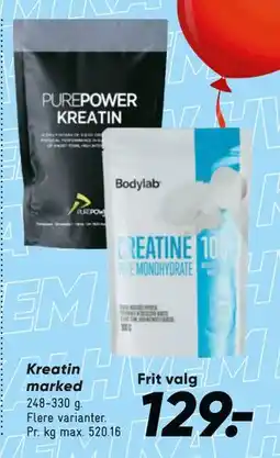 Bilka Kreatin marked tilbud