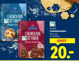 Lidl Belbake chokoladestykker tilbud