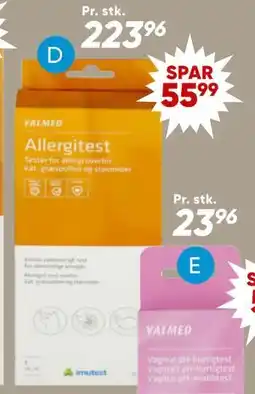 Bilka Valmed allergitest tilbud