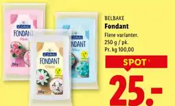 Lidl BELBAKE Fondant tilbud