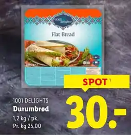 Lidl 1001 delights durumbrød tilbud
