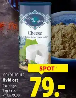 Lidl 1001 delights hvid ost tilbud